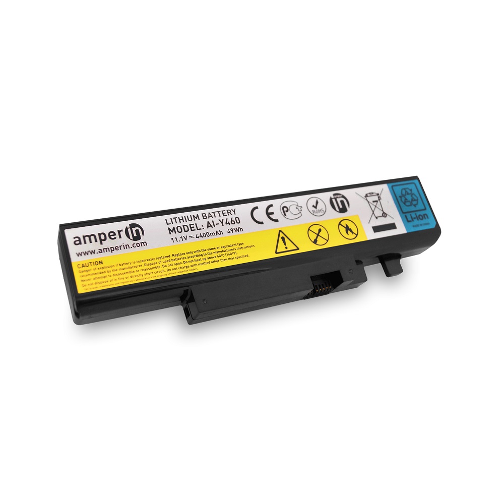 фото Аккумулятор amperin для ноутбука lenovo ideapad y460 11.1v 4400mah (49wh) ai-y460