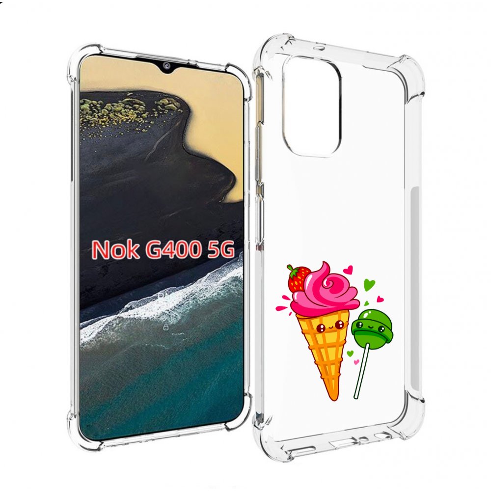 

Чехол MyPads Вкусняшки для Nokia G400 5G, Прозрачный, Tocco