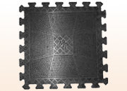 фото Коврик резиновый 400 х 400 х 12 мм черный nobrand