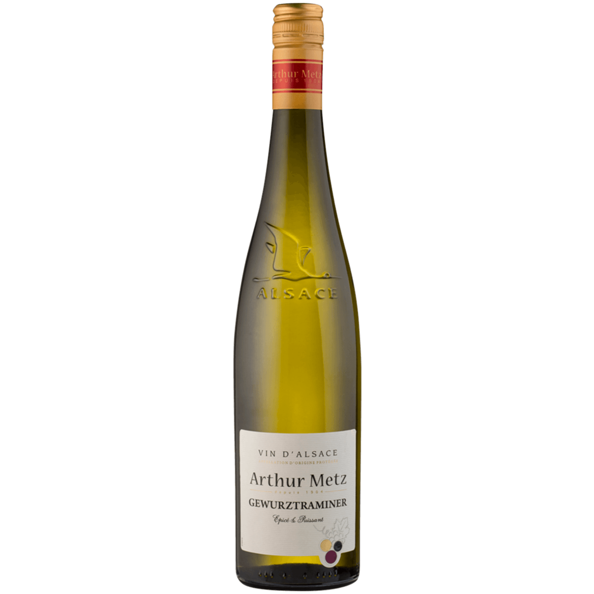 

Вино Arthur Metz Vin d'Alsace Gewurztraminer белое полусухое 0,75 л