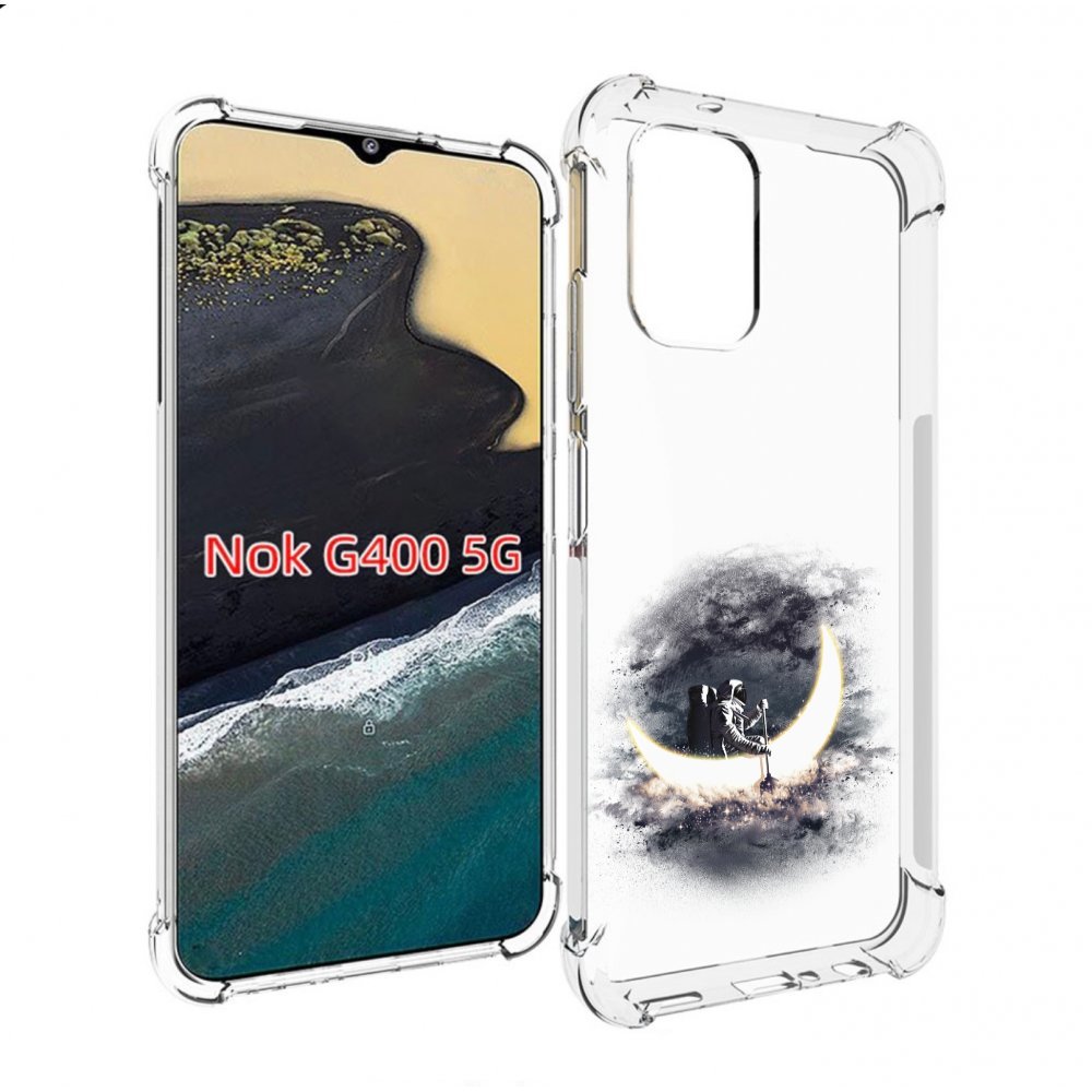 

Чехол MyPads лунный путешественник для Nokia G400 5G, Прозрачный, Tocco