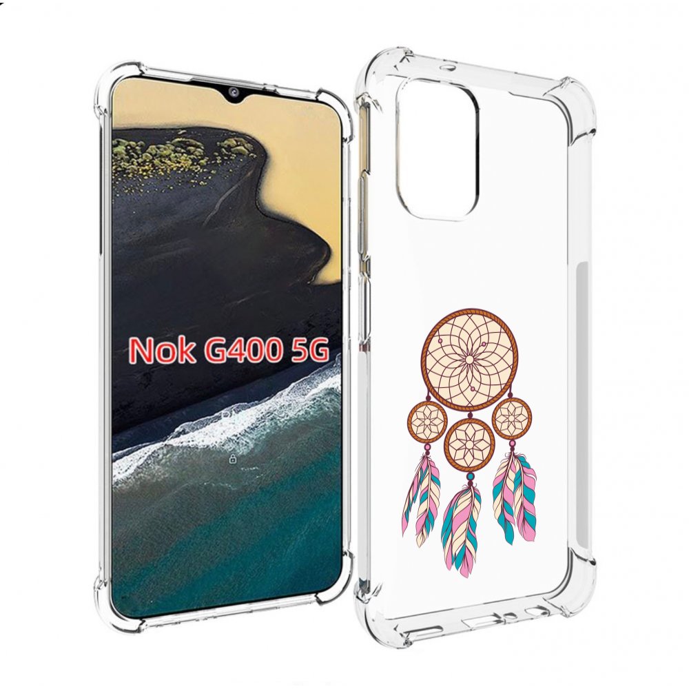 

Чехол MyPads ловец снов бежевый для Nokia G400 5G, Прозрачный, Tocco
