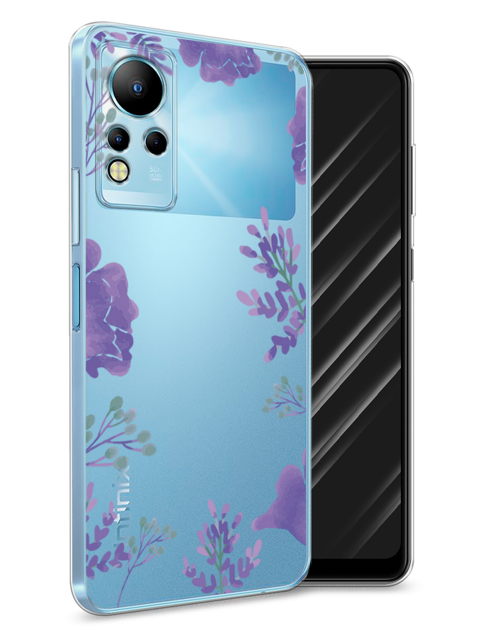 

Чехол Awog на Infinix Note 11 "Сиреневая цветочная рамка", Разноцветный, 3100450-8