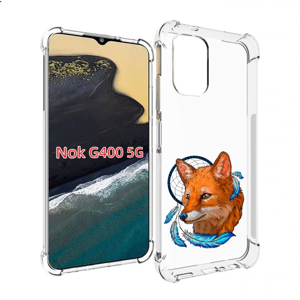 

Чехол MyPads лиса и ловец снов для Nokia G400 5G, Прозрачный, Tocco