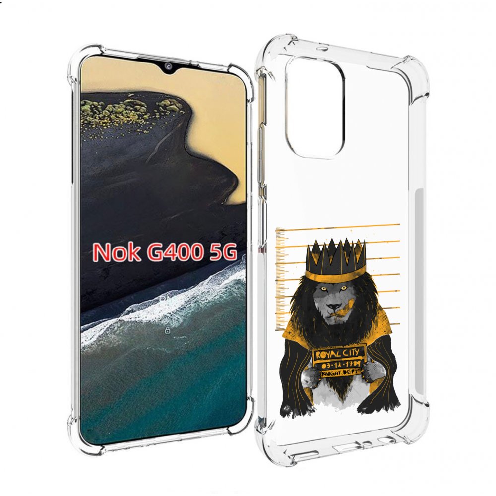 

Чехол MyPads лев в законе для Nokia G400 5G, Прозрачный, Tocco