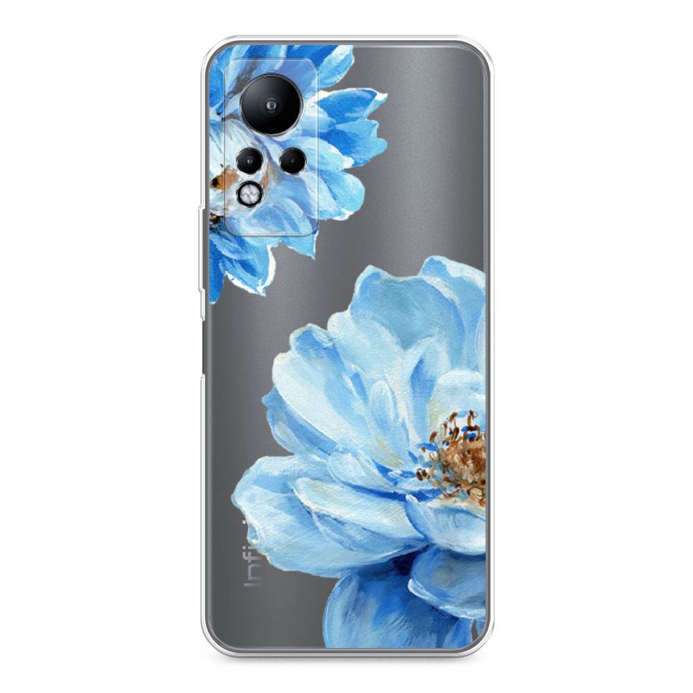 фото Чехол awog "голубые клематисы" для infinix note 11