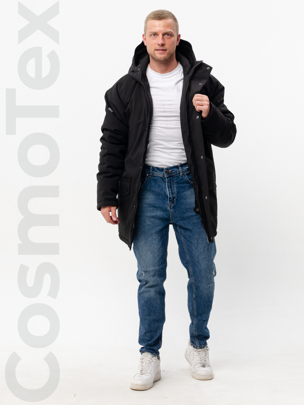 Куртка мужская CosmoTex Норвегия Зима черная 96-100/170-176