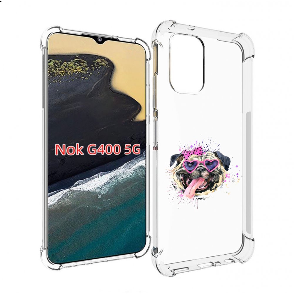 

Чехол MyPads Веселая собака для Nokia G400 5G, Прозрачный, Tocco