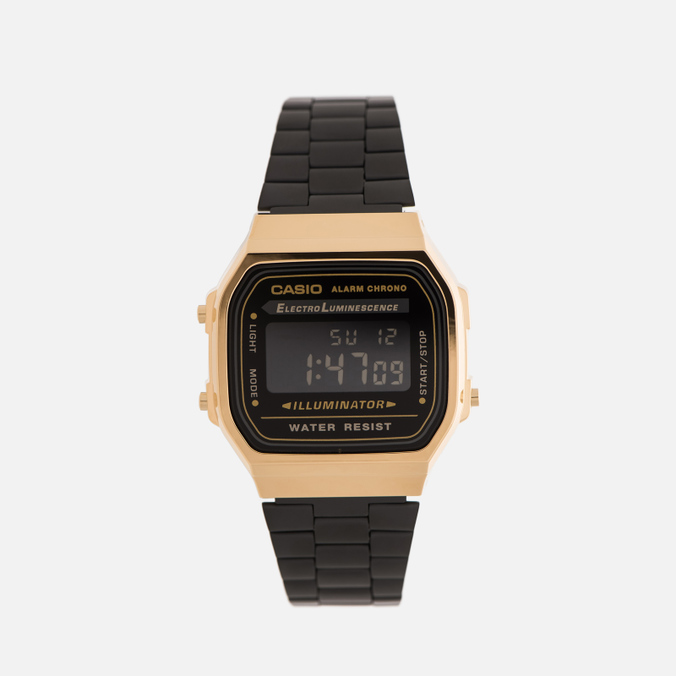 Наручные часы CASIO Collection A-168WEGB-1B чёрный, Размер ONE SIZE