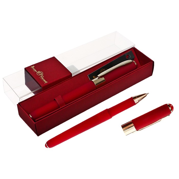 

Ручка шариковая, 0.5 мм, BrunoVisconti MONACO, стержень синий, корпус Soft Touch бордовый,