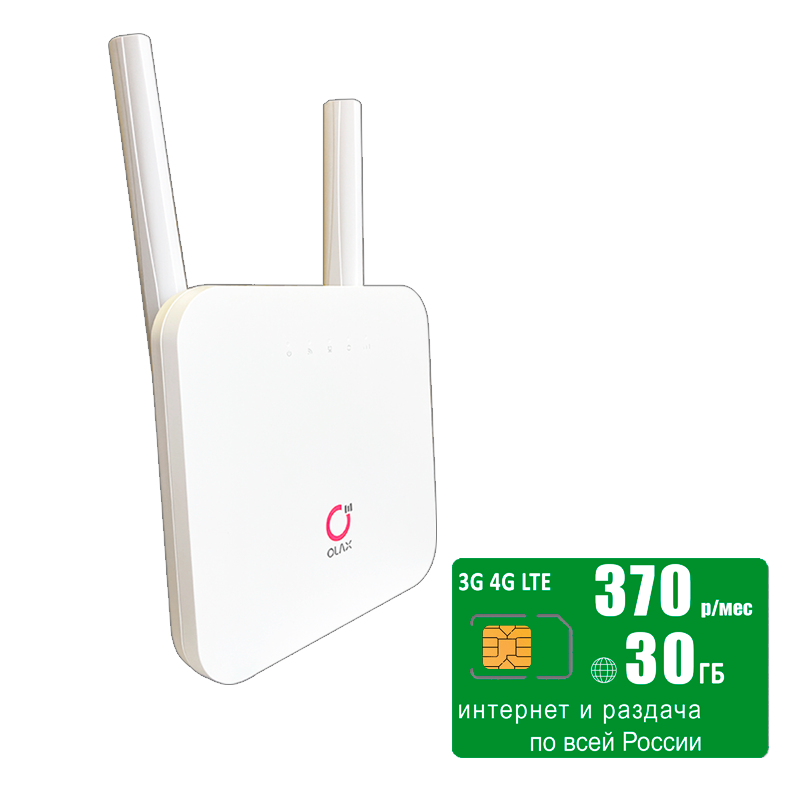 

WiFi роутер AX6 (komplekt-olaxAX6-mega30gb-SG-sb), AX6