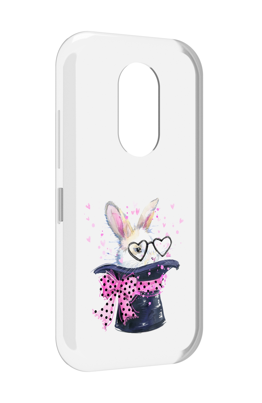 

Чехол MyPads кролик в шляпе для Doogee S61 / S61 Pro, Прозрачный, Tocco