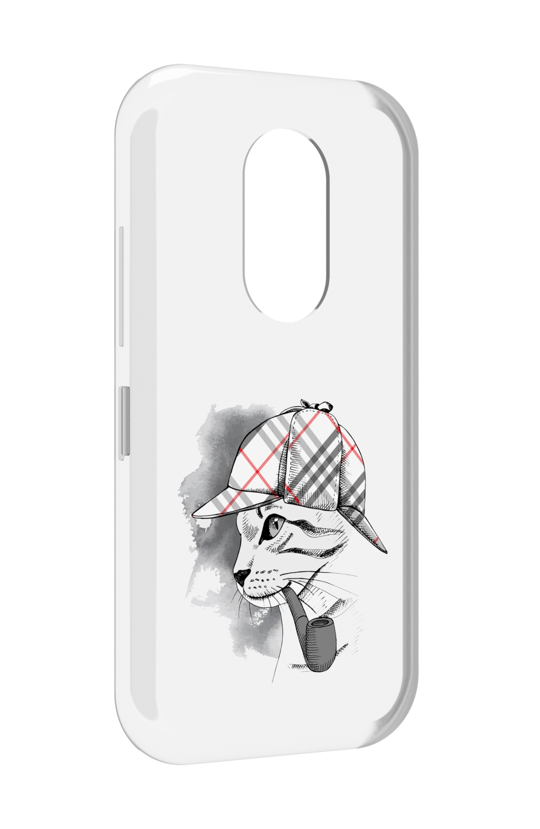 

Чехол MyPads кошка с трубкой для Doogee S61 / S61 Pro, Прозрачный, Tocco