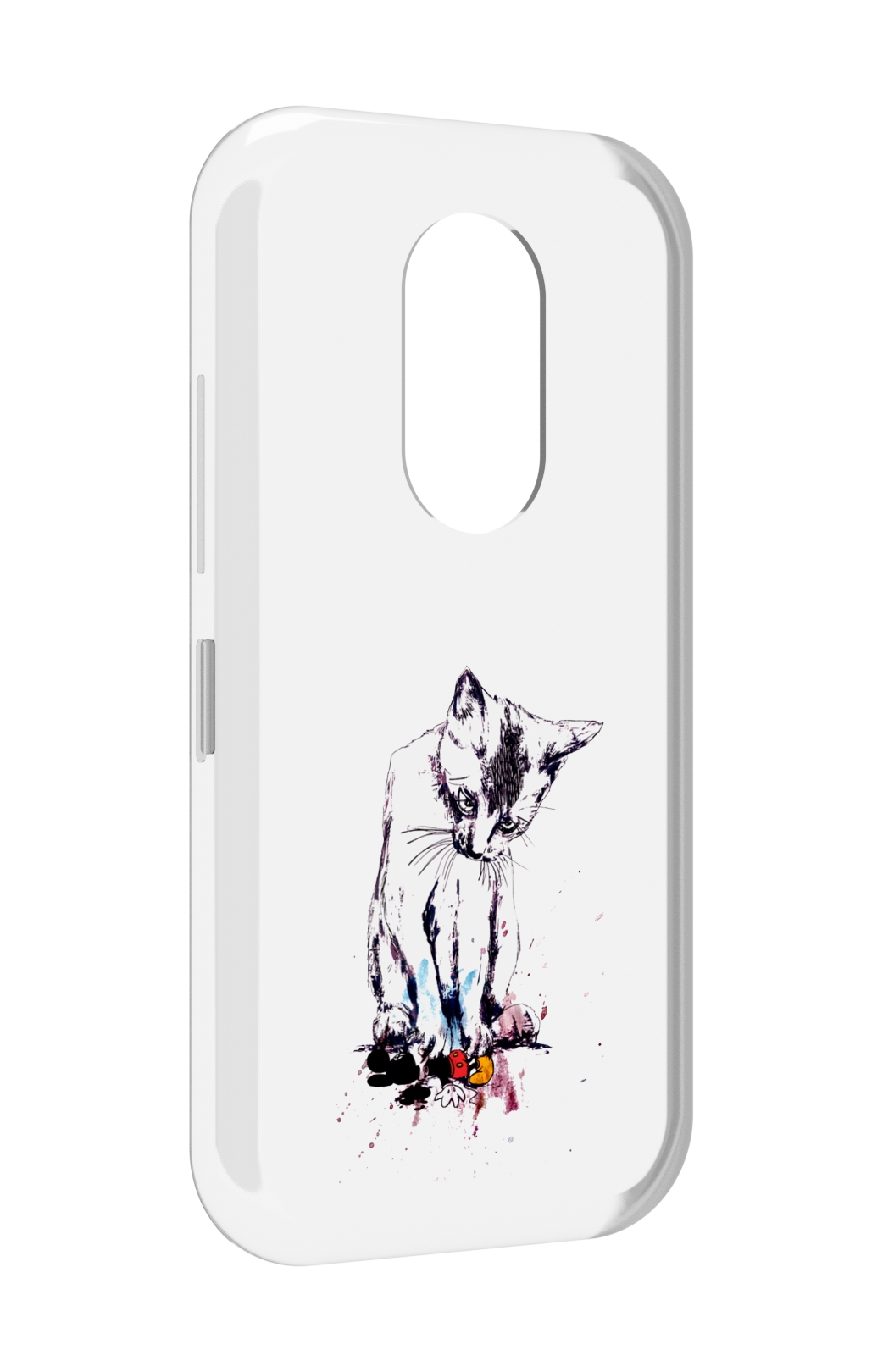 

Чехол MyPads кот и микки для Doogee S61 / S61 Pro, Прозрачный, Tocco