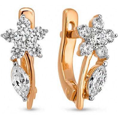 

Серьги женские из золота Лукас-Голд E01-Z-59381-Z, фианит, E01-Z-59381-Z