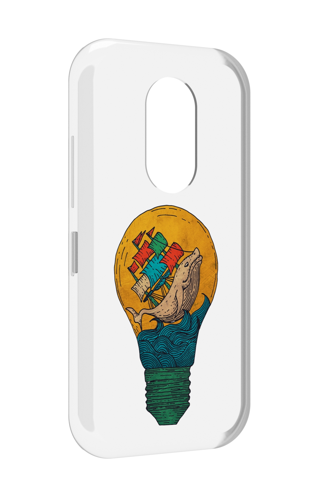 

Чехол MyPads кит в лампочке с парусами для Doogee S61 / S61 Pro, Прозрачный, Tocco