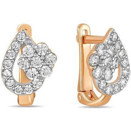 

Серьги женские из золота Лукас-Голд E01-Z-59464-Z, фианит, E01-Z-59464-Z