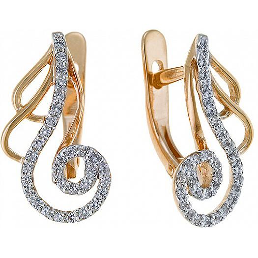 

Серьги женские из золота Лукас-Голд E01-Z-59388-Z, фианит