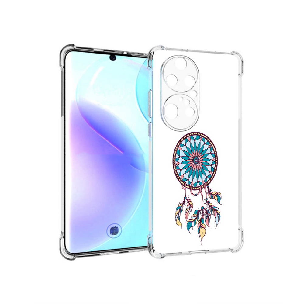 

Чехол MyPads Tocco для Huawei P50 Pro ловец снов синий, Прозрачный, Tocco