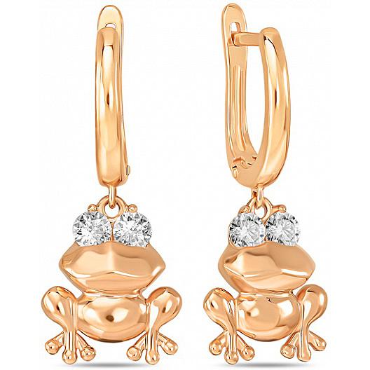 

Серьги женские из золота Лукас-Голд E01-Z-59636-Z, фианит, E01-Z-59636-Z