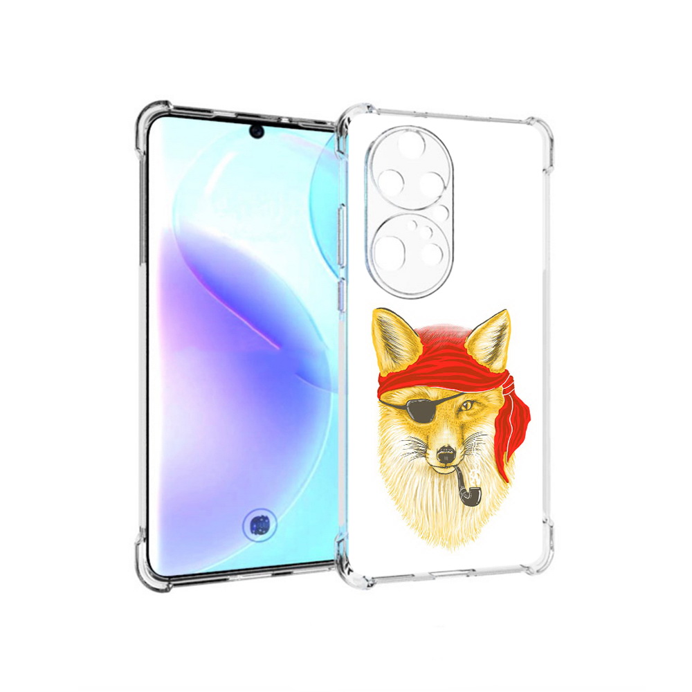 

Чехол MyPads Tocco для Huawei P50 Pro лиса-пират, Прозрачный, Tocco