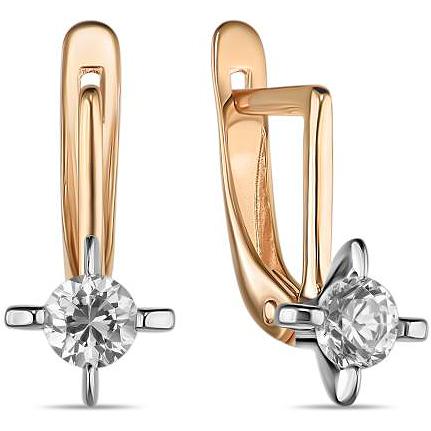 

Серьги женские из золота Лукас-Голд E01-Z-59382-Z, фианит, E01-Z-59382-Z