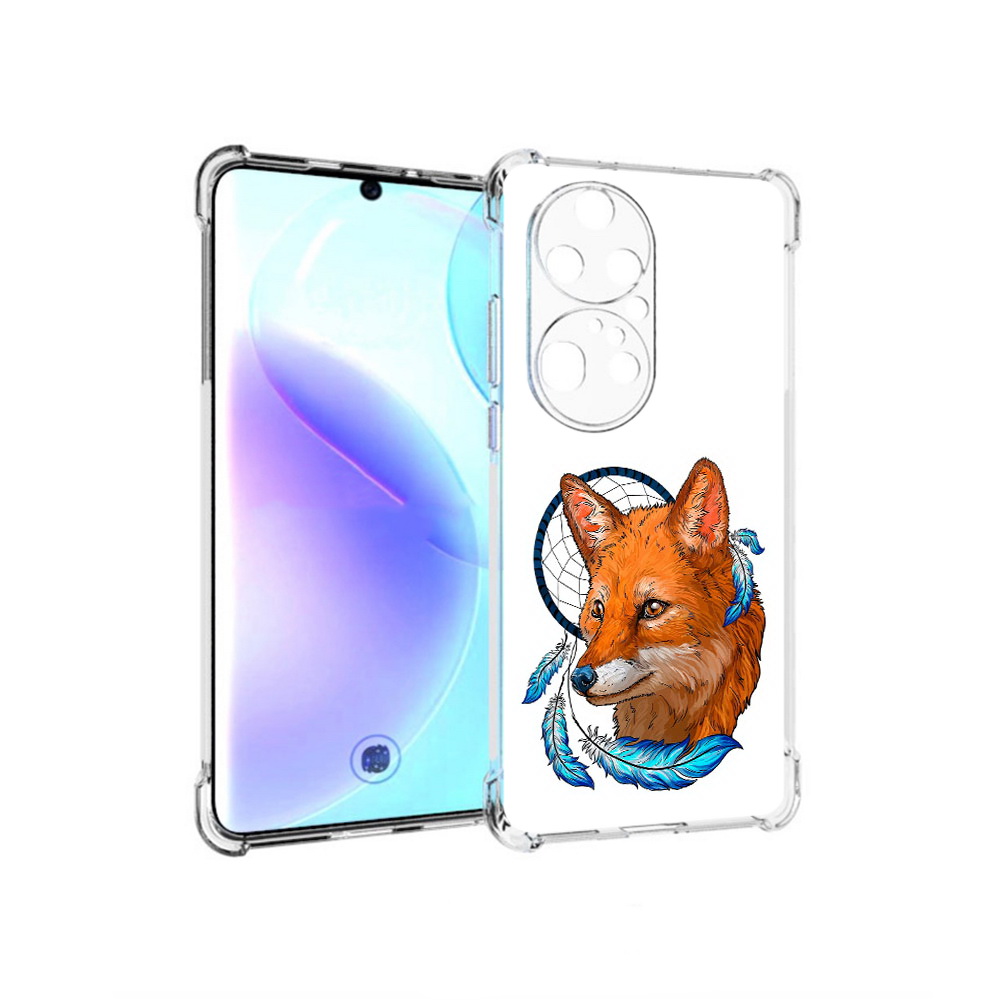 

Чехол MyPads Tocco для Huawei P50 Pro лиса и ловец снов, Прозрачный, Tocco