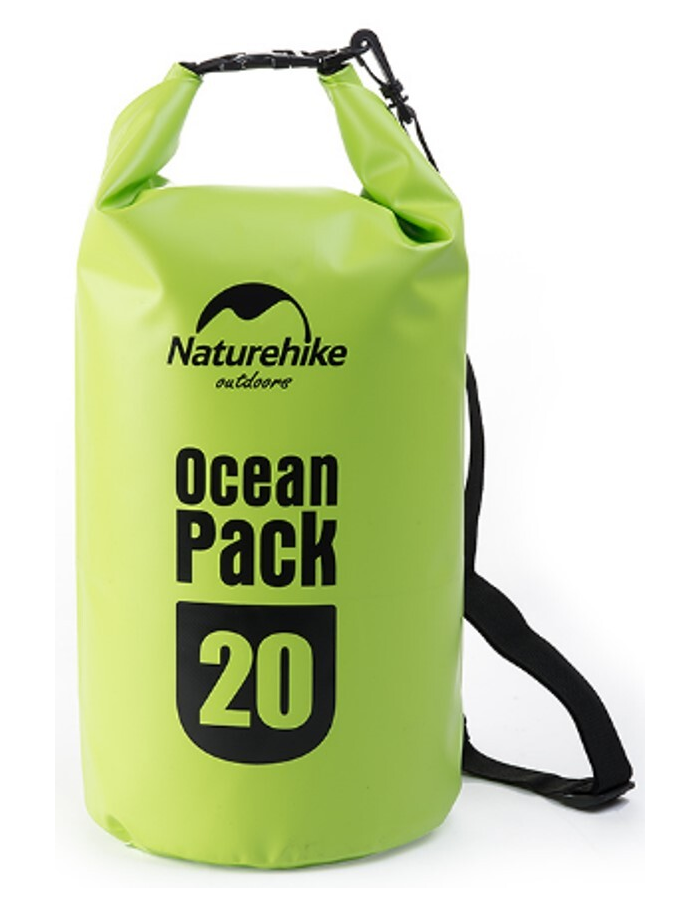 Гермомешок Naturehike Ocean Pack 20 л. (зелёный)