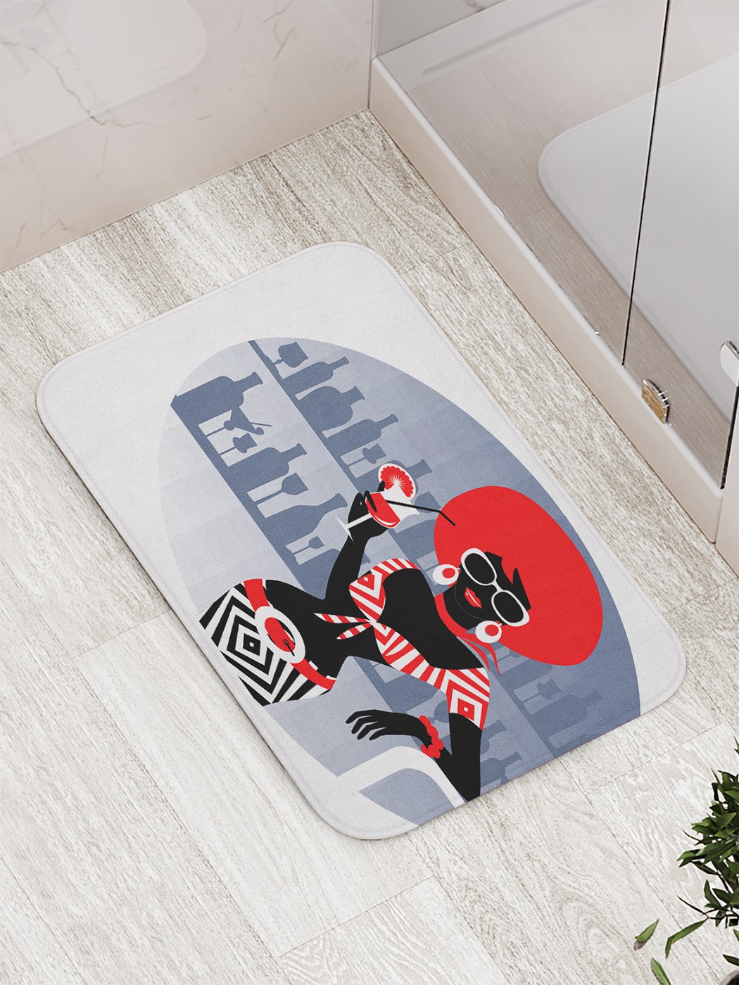 

bath_70301 Коврик противоскользящий для ванной, сауны, бассейна, 77х52 см