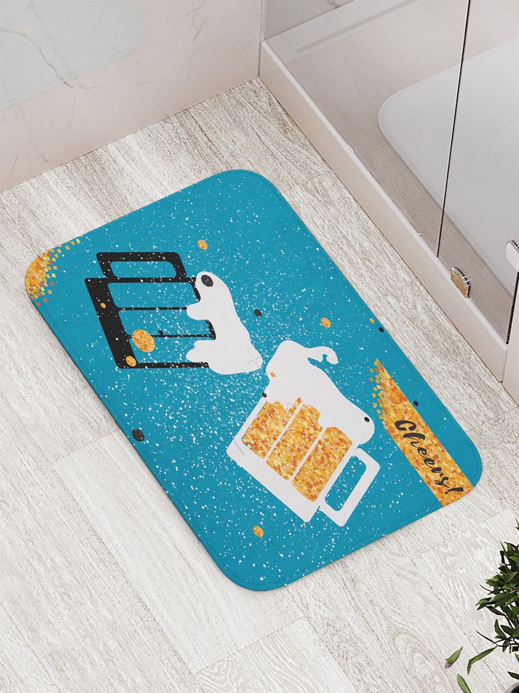 

bath_70287 Коврик противоскользящий для ванной, сауны, бассейна, 77х52 см