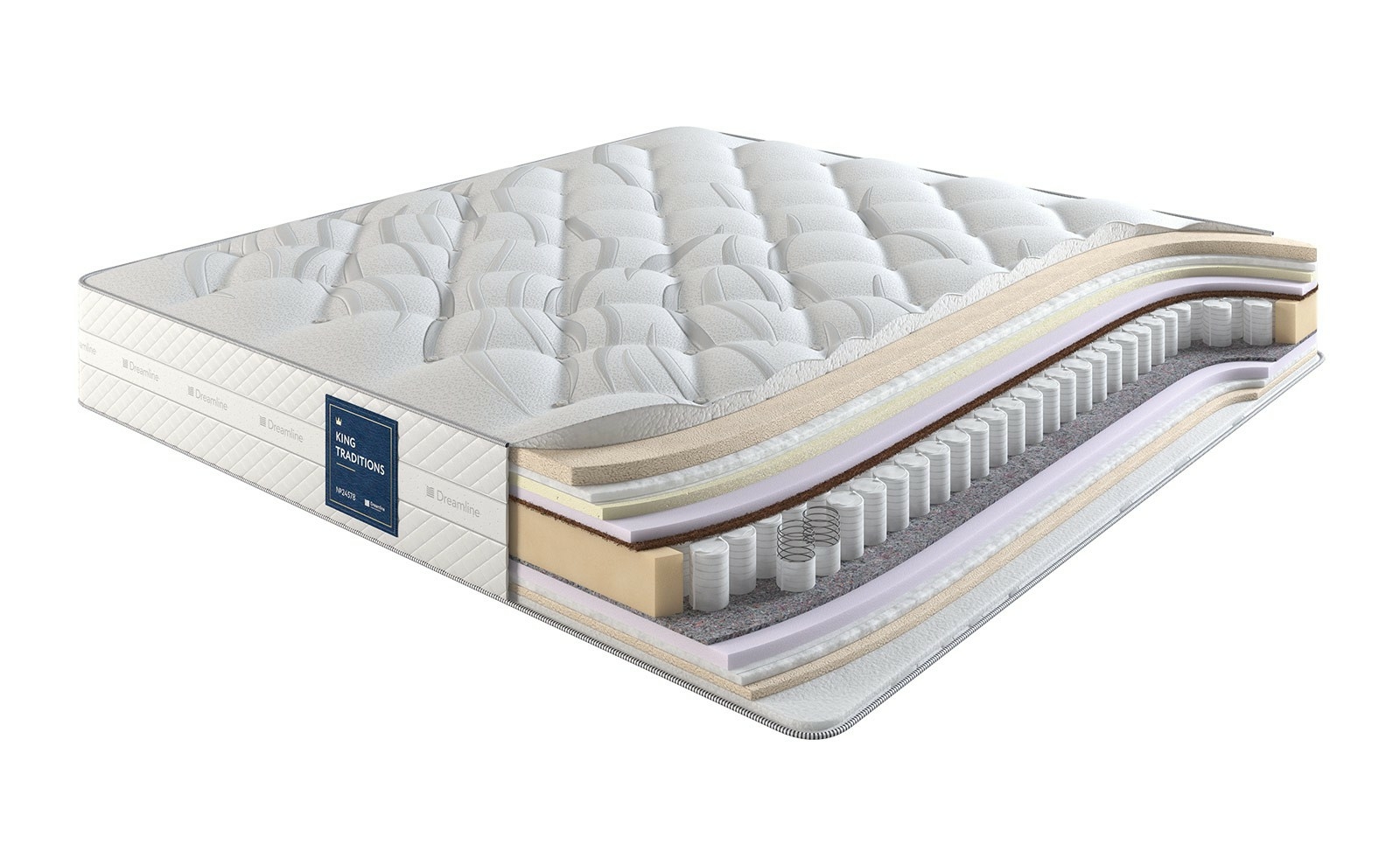 

Матрас Dreamline King Traditions Soft 120х190, Белый, King Traditions Soft TFK