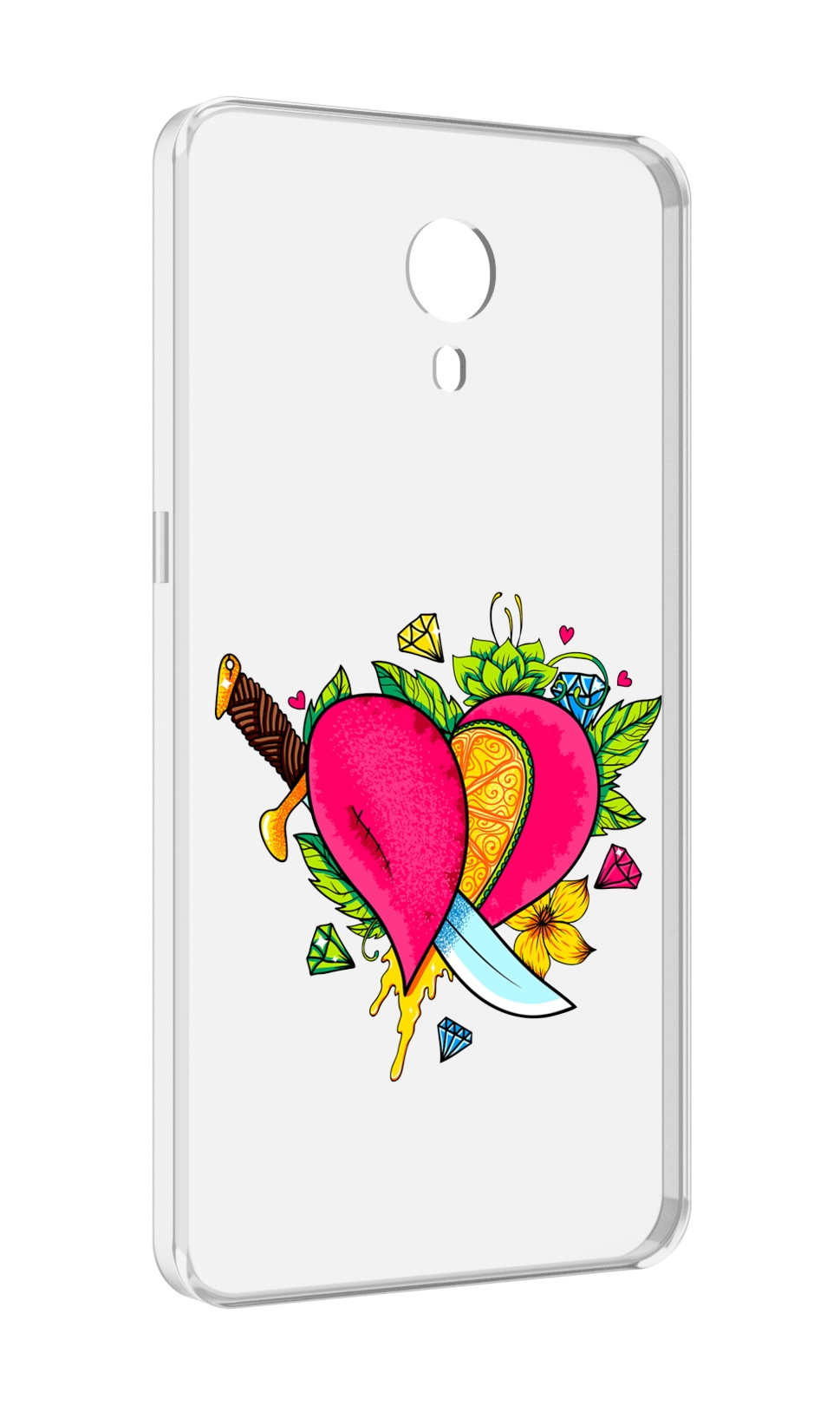 

Чехол MyPads Фруктовое сердце для Meizu M3 Note, Прозрачный, Tocco