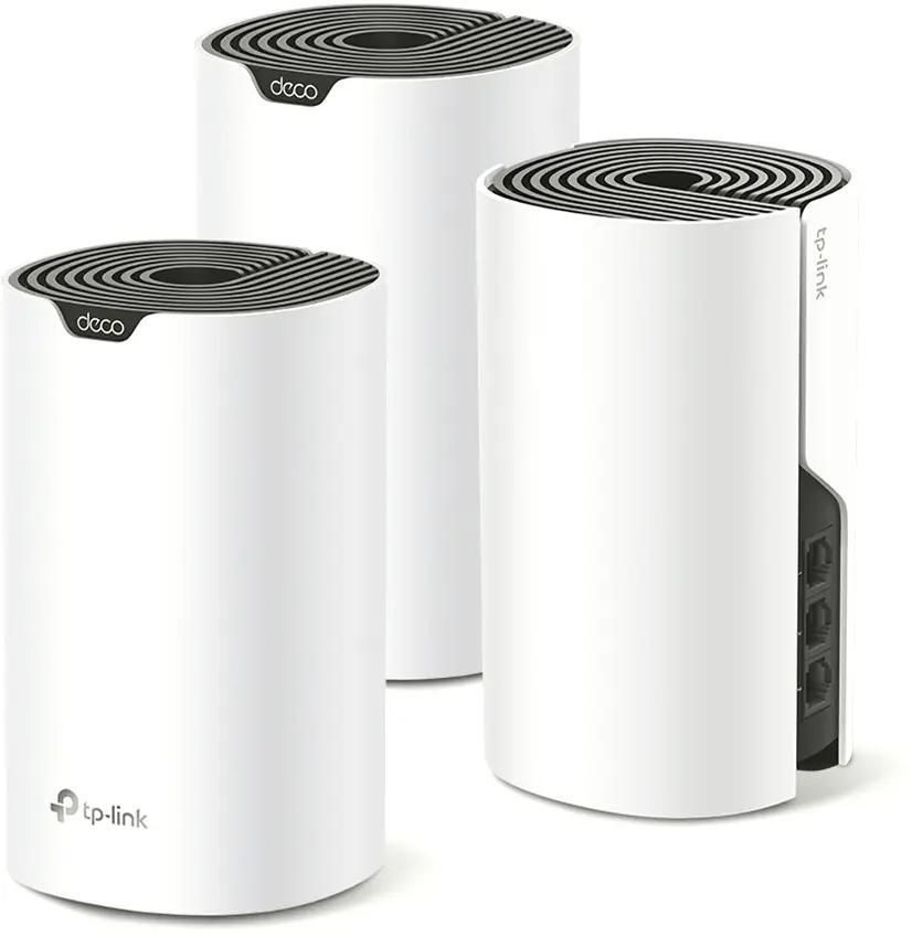 

Бесшовный Mesh роутер TP-LINK Deco S73-pack, AC1900, белый, 3 шт. в комплекте, Бесшовный Mesh роутер TP-LINK Deco S7(3-pack), AC1900, белый, 3 шт. в комплекте