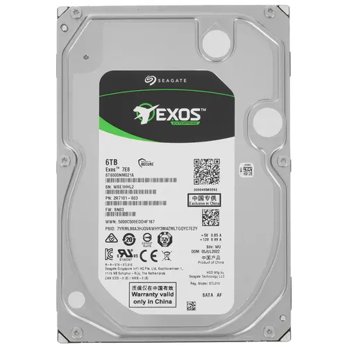 

Жесткий диск Seagate 6 ТБ (ST6000NM021A)