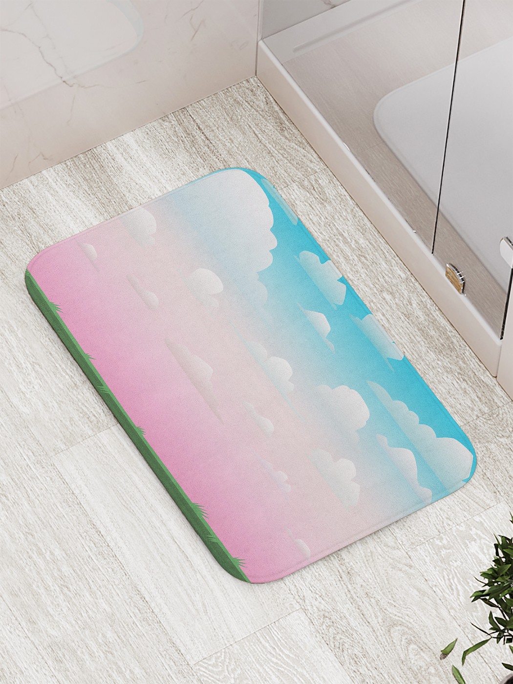 

bath_70255 Коврик противоскользящий для ванной, сауны, бассейна, 77х52 см