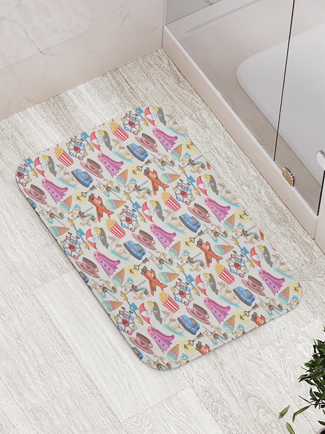 

bath_70229 Коврик противоскользящий для ванной, сауны, бассейна, 77х52 см