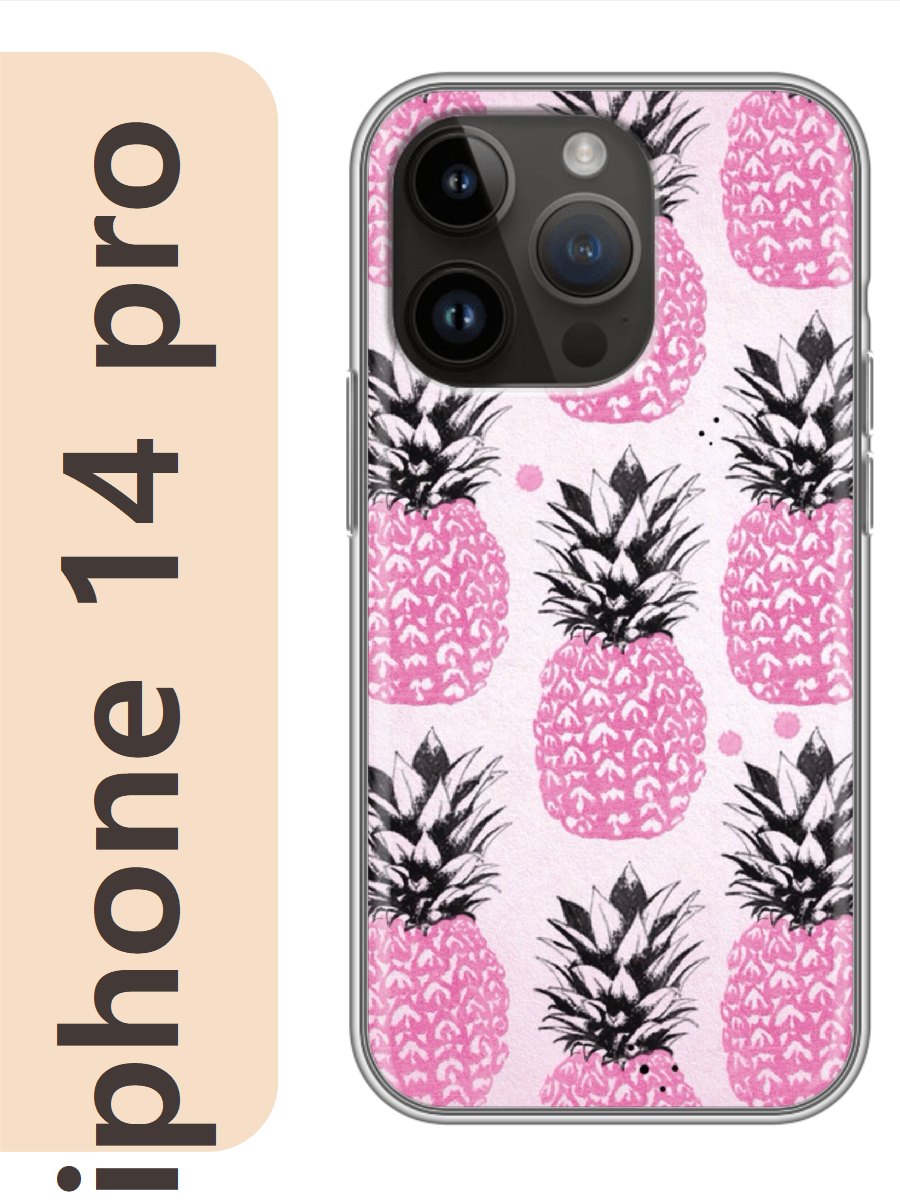 

Чехол на Apple Iphone 14 pro ананасы 123, Iphp14rzne