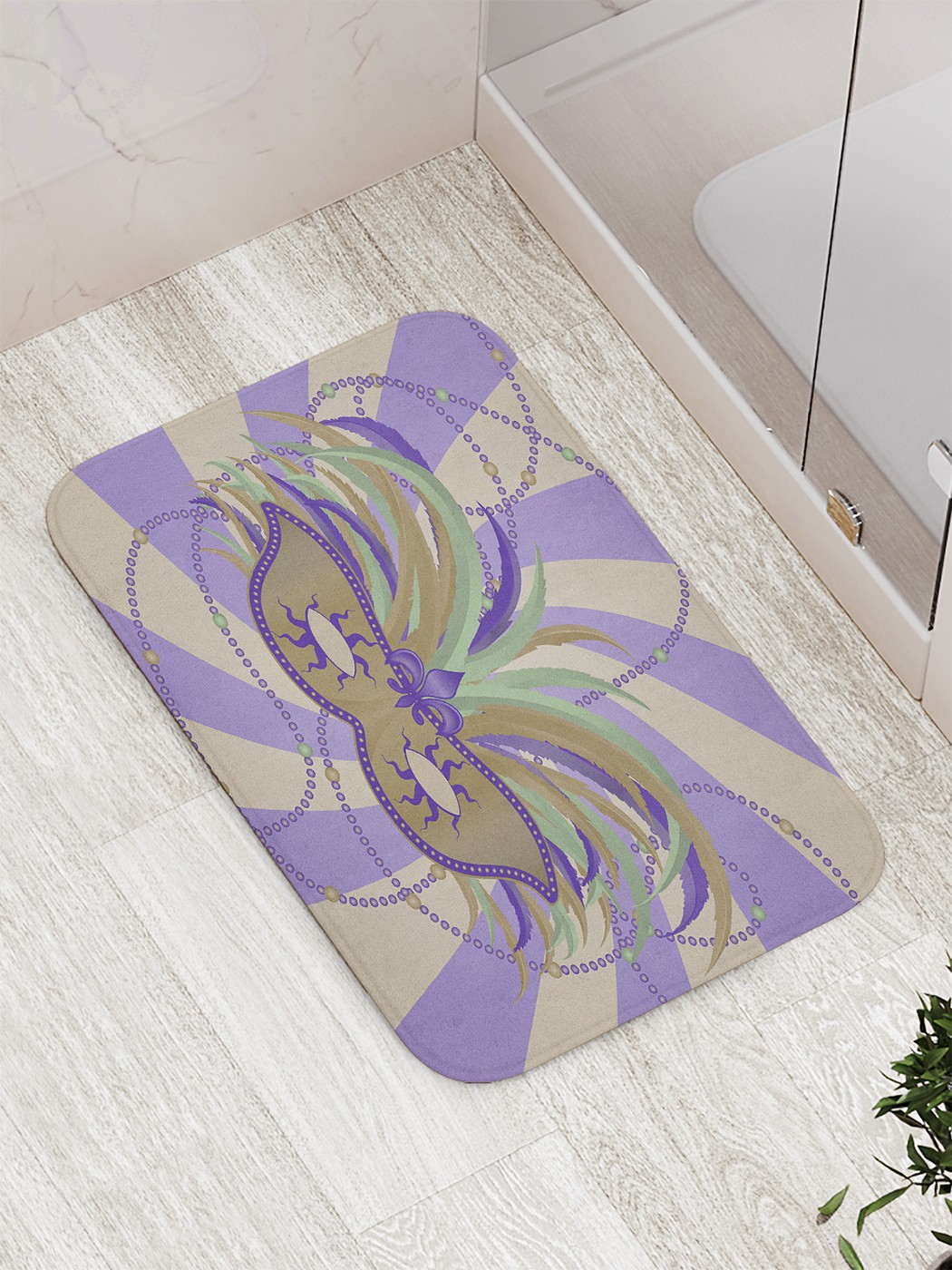 

bath_70189 Коврик противоскользящий для ванной, сауны, бассейна, 77х52 см