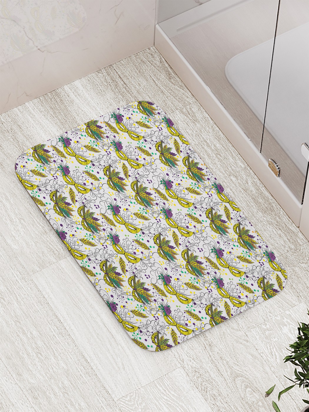 

bath_70182 Коврик противоскользящий для ванной, сауны, бассейна, 77х52 см
