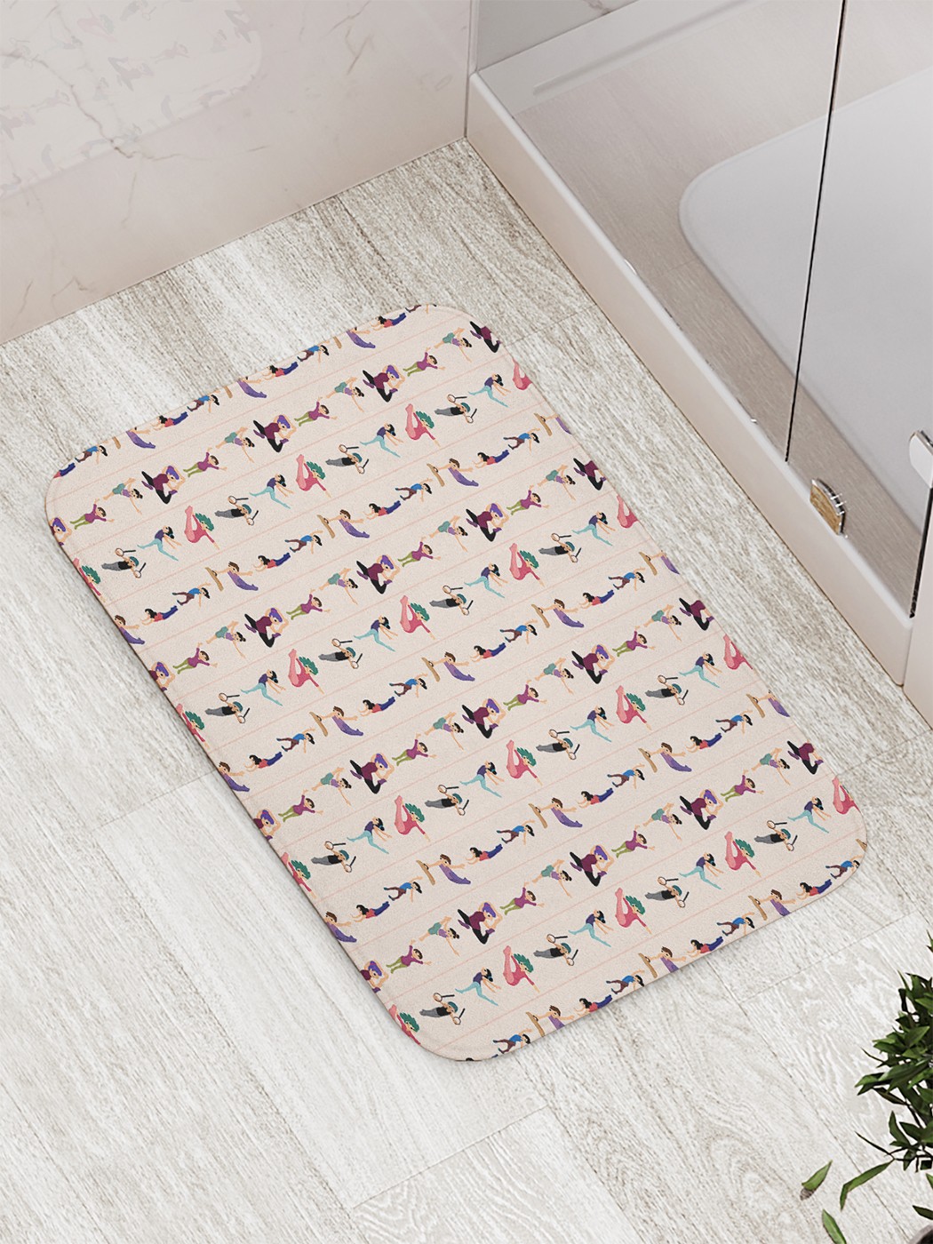 

bath_70129 Коврик противоскользящий для ванной, сауны, бассейна, 77х52 см
