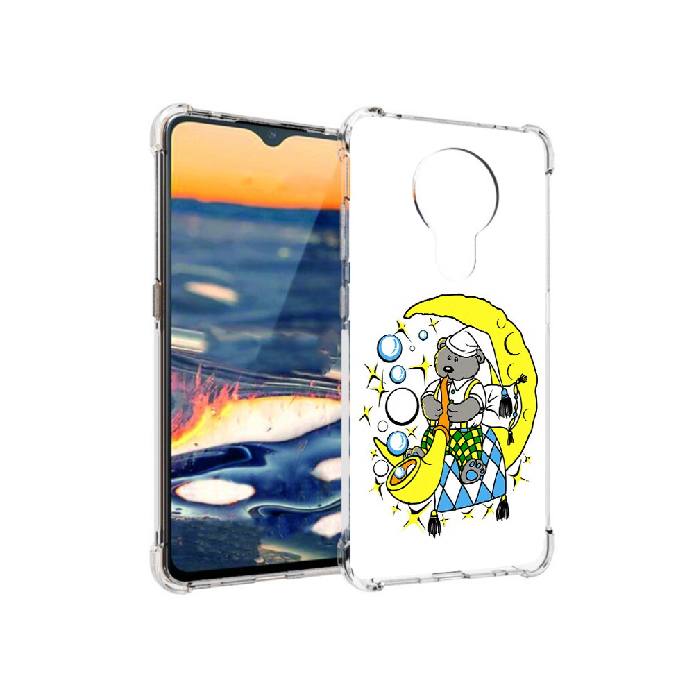 

Чехол MyPads Tocco для Nokia 5.3 Сырная луна (PT227052.106.167), Прозрачный, Tocco
