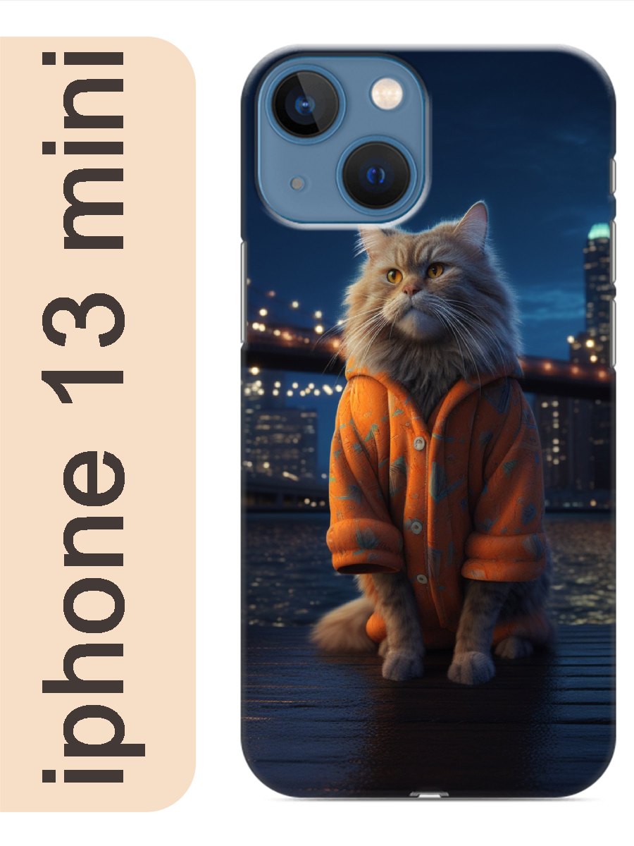 

Чехол на Apple Iphone 13 mini Кот в городе 973, Прозрачный, Iphm13cats