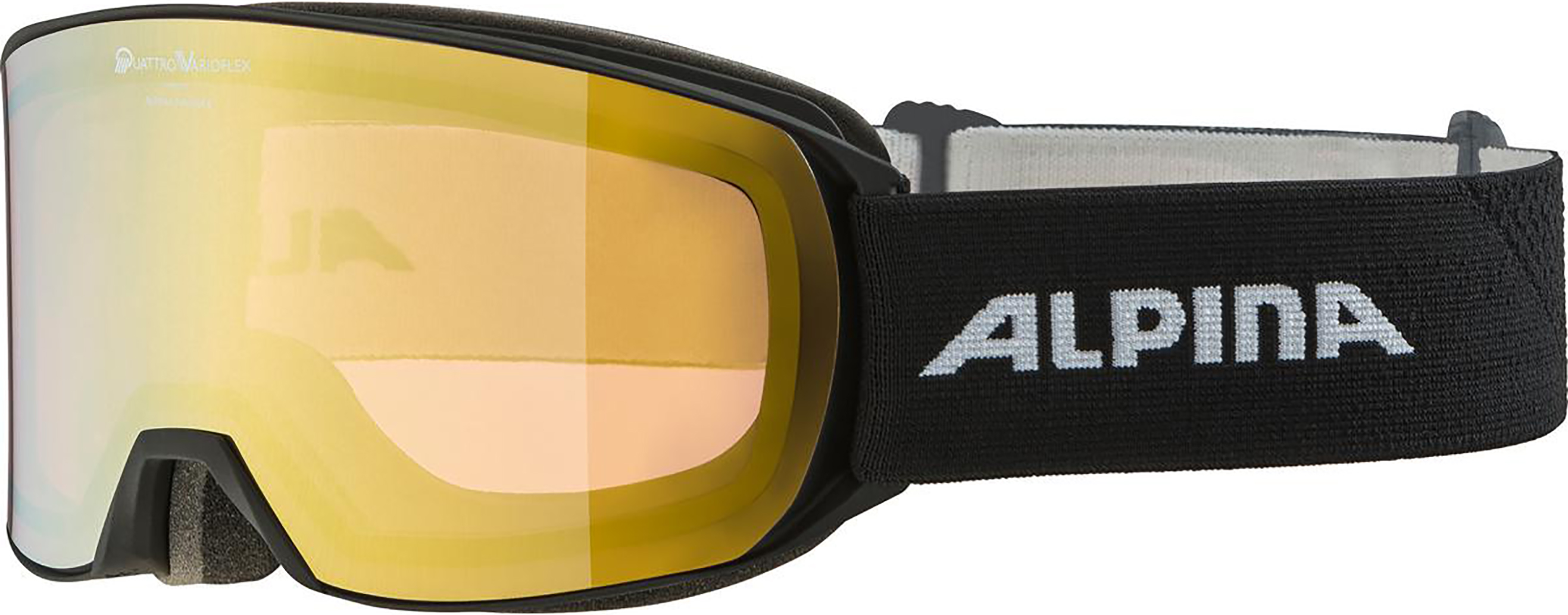 

Горнолыжные очки Alpina Nakiska Qv black matt/Qv gold S2 23/24, Желтый, Nakiska Qv black matt/Qv gold S2 (23/24)
