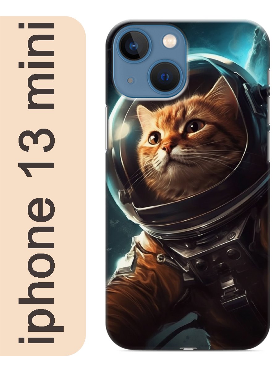 

Чехол на Apple Iphone 13 mini кот космонавт 941, Прозрачный, Iphm13cats