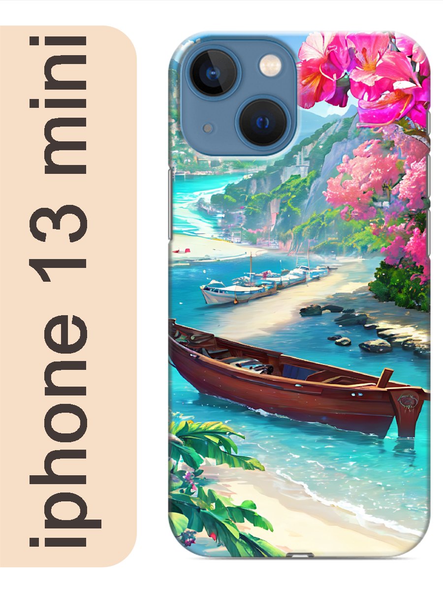 

Чехол на Apple Iphone 13 mini лодка бухта 934, Прозрачный, Iphm13sumr