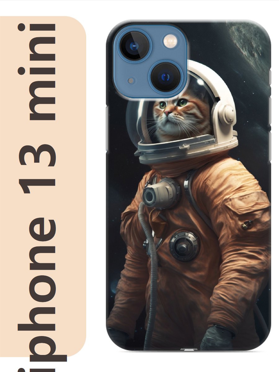 

Чехол на Apple Iphone 13 mini кот астронавт 930, Прозрачный, Iphm13cats
