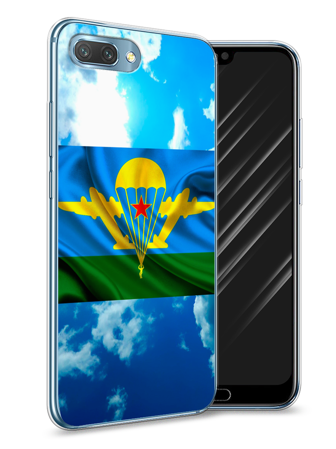 

Чехол Awog на Honor 10 "ВДВ флаг в небесах", Синий;зеленый;желтый, 65350-5