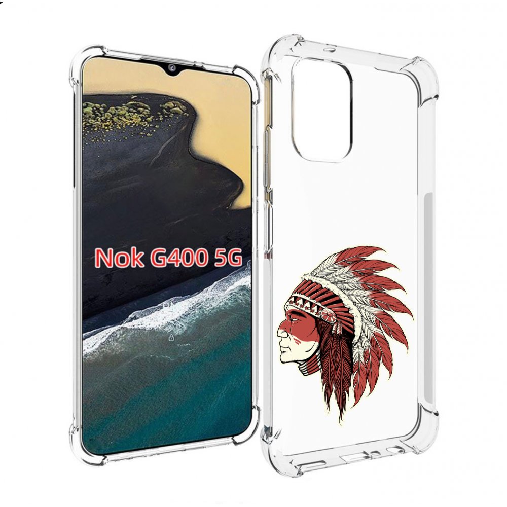 

Чехол MyPads красный индеец для Nokia G400 5G, Прозрачный, Tocco