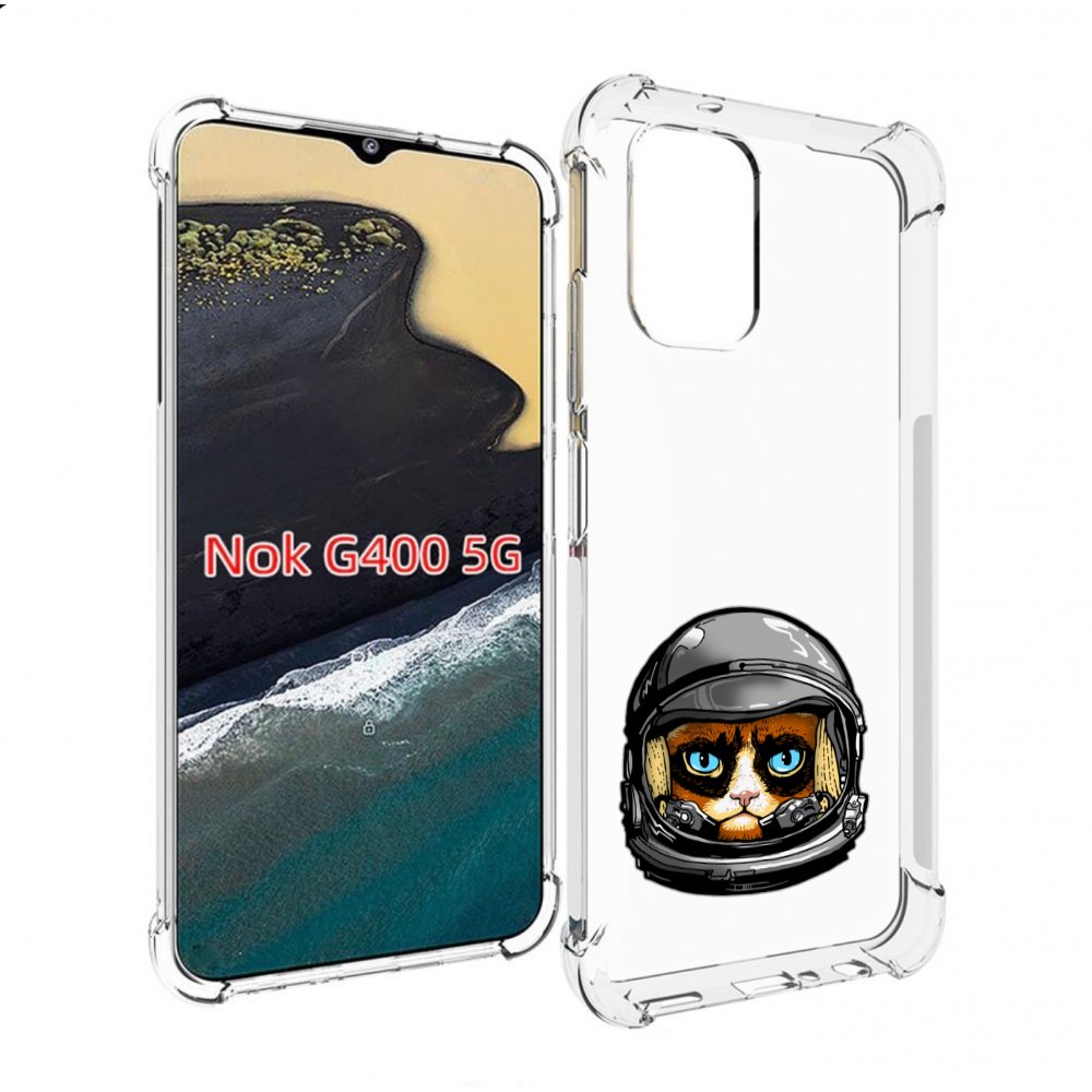 

Чехол MyPads кот космонавт для Nokia G400 5G, Прозрачный, Tocco
