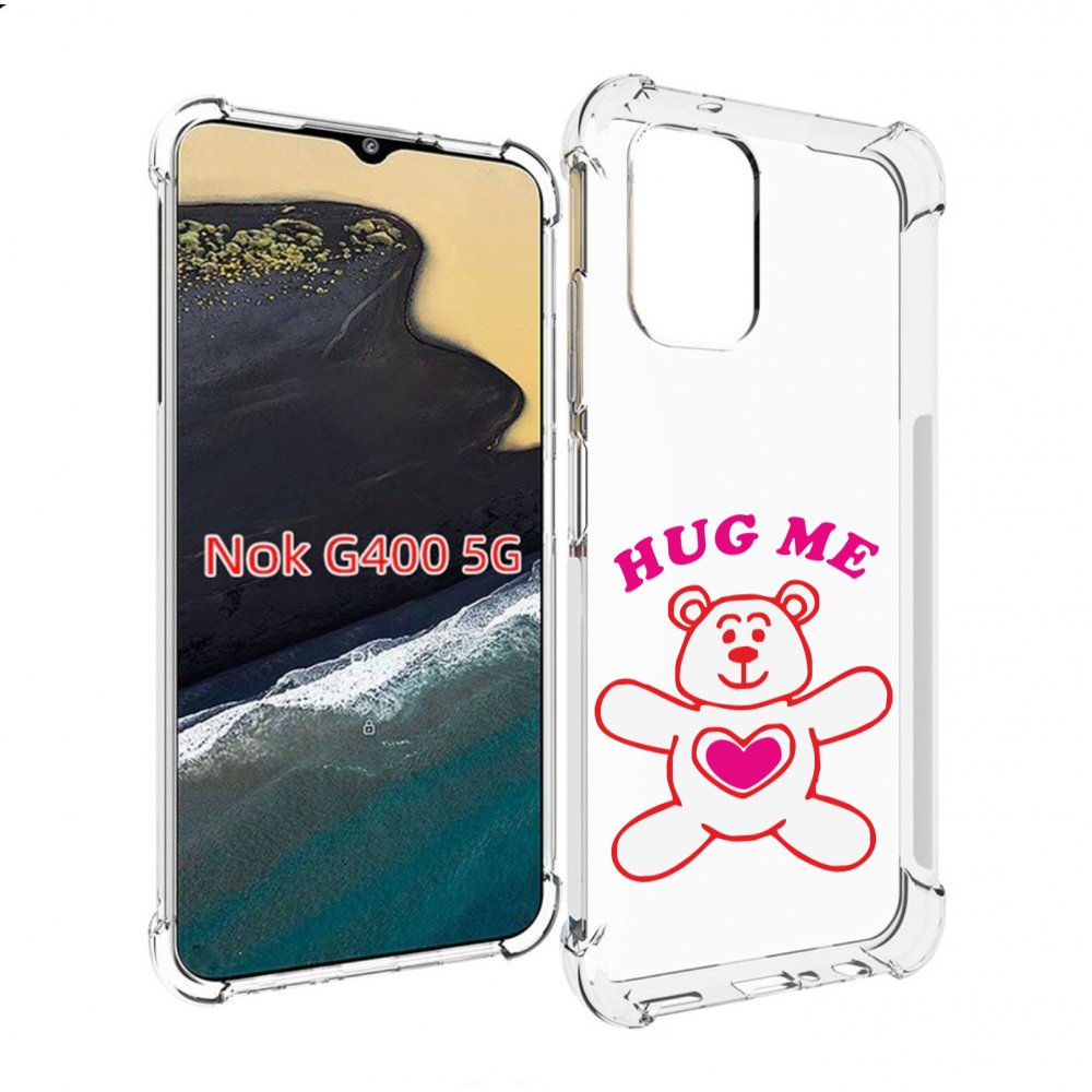 

Чехол MyPads 14 февраля обними меня для Nokia G400 5G, Прозрачный, Tocco